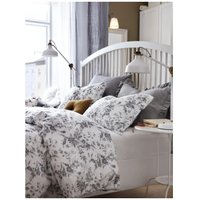 Евро комплект постельного белья Ikea Альвине Квист 101.596.31 (серый)