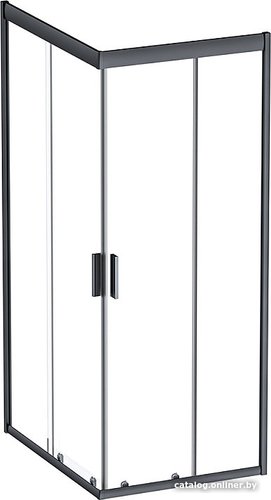 AM.PM Gem S 100x80 W93G-404-100280-BT (черный матовый/прозрачное стекло)