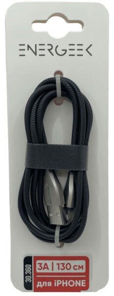 

Кабель Atomic Energeek-Storm 30.360 USB Type-A - Lightning (1.3 м, черный)