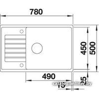 Кухонная мойка Blanco ZIA XL 6 S Compact (темная скала)