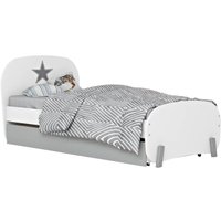 Кровать Polini Kids Mirum 1915 c ящиком (белый/серый)