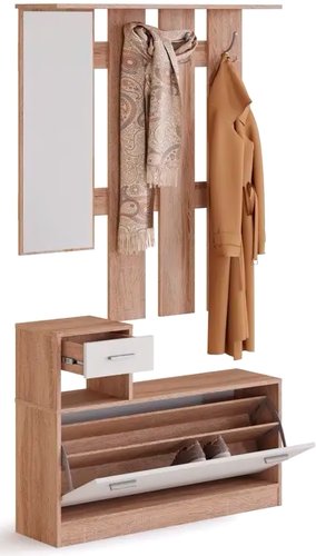 Империал Интер в прихожую (дуб сонома/белый)