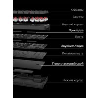 Клавиатура Keychron C3 Pro RGB C3P-H1-RU (Gateron G Pro Red)