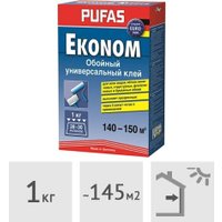 Клей для винила Pufas Эконом универсальный Euro 3000 (1 кг)