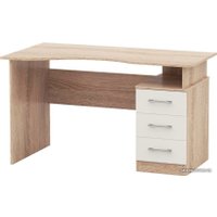 Стол Imperial Гарвард 3ящ ЛВ 130 (дуб сонома/белый)