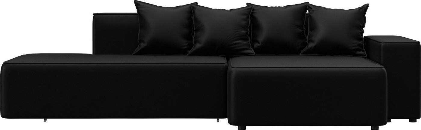 

Угловой диван Лига диванов Лига-079 правый 129818 (экокожа Grifon 18 черный)