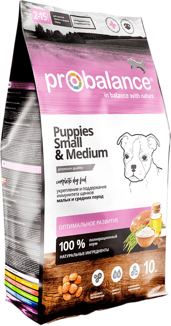 

Сухой корм для собак Probalance Immuno Puppies Small & Medium (для укрепления иммунитета) 10 кг