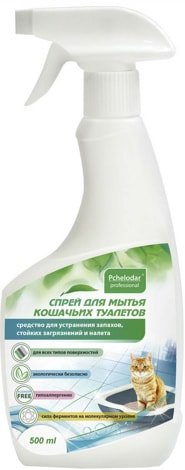 

Средство для мытья кошачьих туалетов Pchelodar для мытья кошачьих туалетов (в спрее) 500 мл
