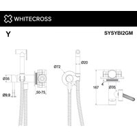 Гигиенический душ Whitecross SYSYBI2NIB (брашированный никель)