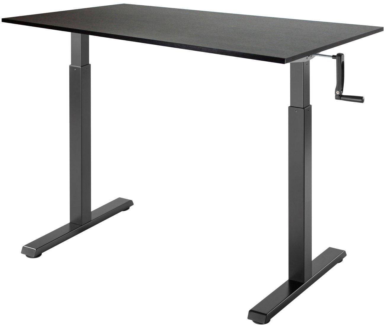 

Стол для работы стоя ErgoSmart Manual Desk Compact 1380x800x18 мм (дуб мореный/черный)