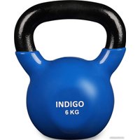 Гиря Indigo IN132 6 кг (черный/синий)