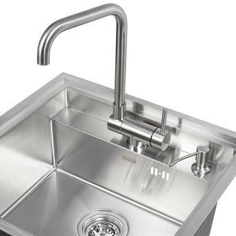 Кухонная мойка ARFEKA ECO AR 520*490, дозатор Satin Nano