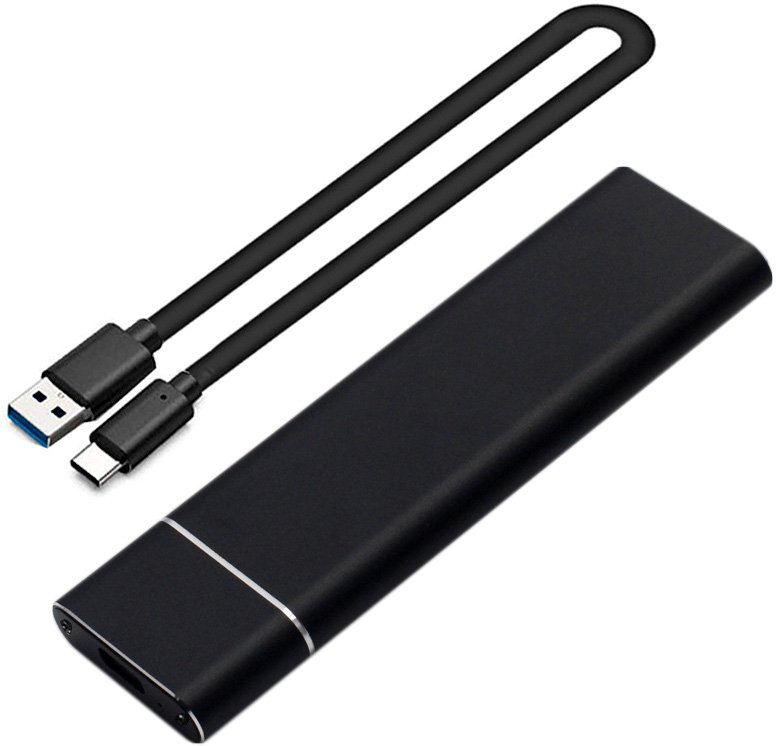 

Бокс для накопителей M.2 USBTOP M.2 NGFF - USB-C/USB-A (черный)