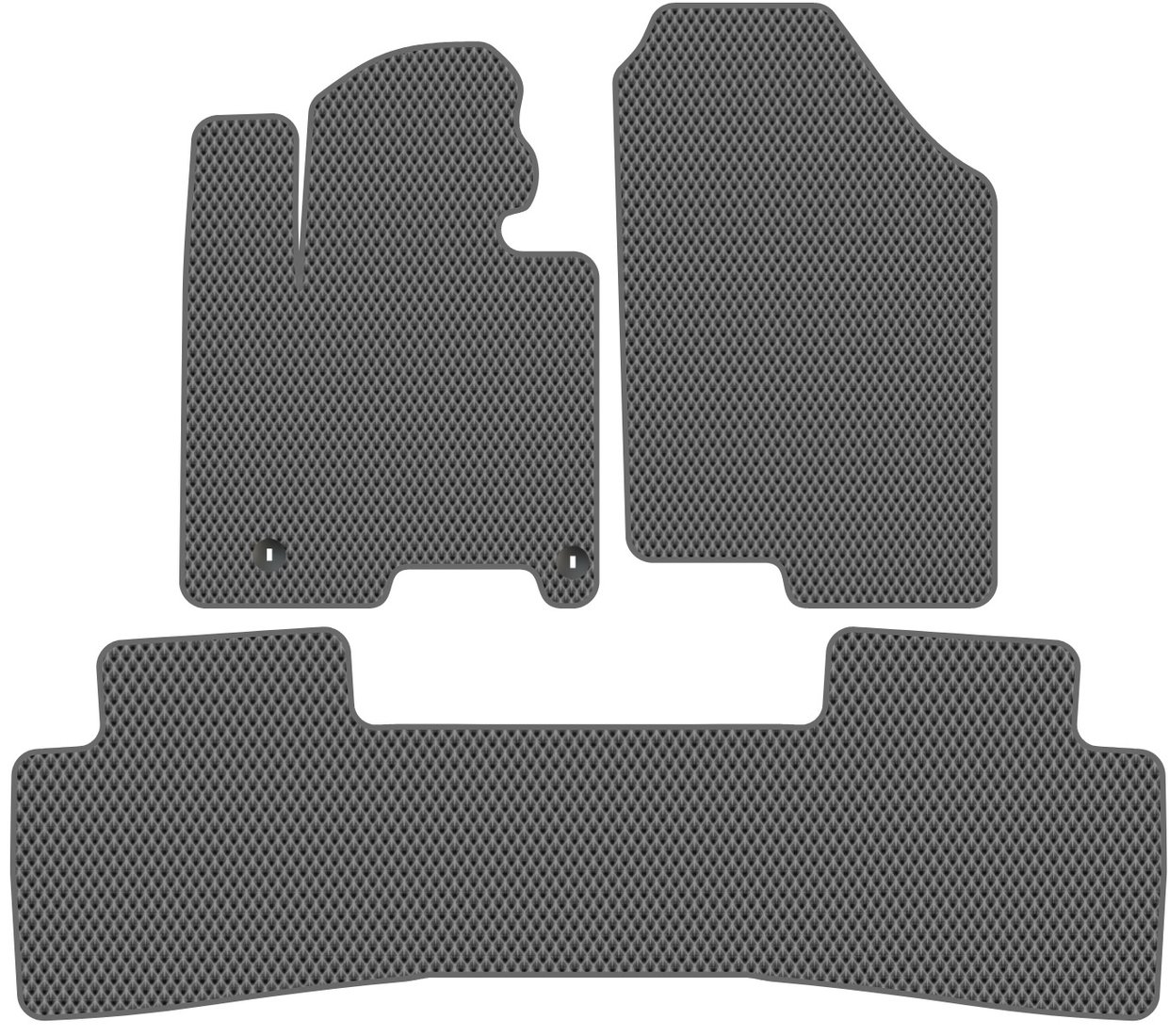 

Комплект ковриков для авто Alicosta Hyundai Tucson IV (suv / NX4) 2020 - Н.В. задний цельный (серый, ромб)