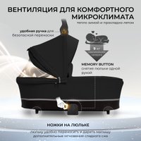 Коляска-люлька Sweet Baby Nuvola Uno (черный)