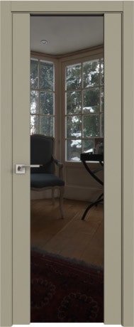 Межкомнатная дверь ProfilDoors 8U L 90x200 (шеллгрей/триплекс зеркальный)