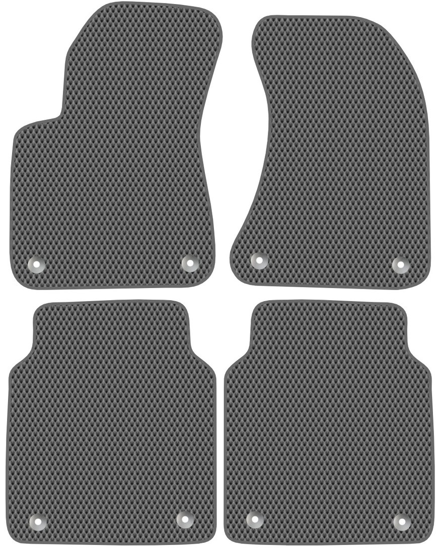 

Комплект ковриков для авто Alicosta Audi A8 III (седан / D4) 2009 - 2013 (серый, ромб)