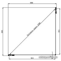 Душевой уголок Ambassador Abner 10011106 100х100