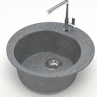 Кухонная мойка MARRBAXX Карельский камень модель 3/Q8 F003Q008 (серый/темно-серый)