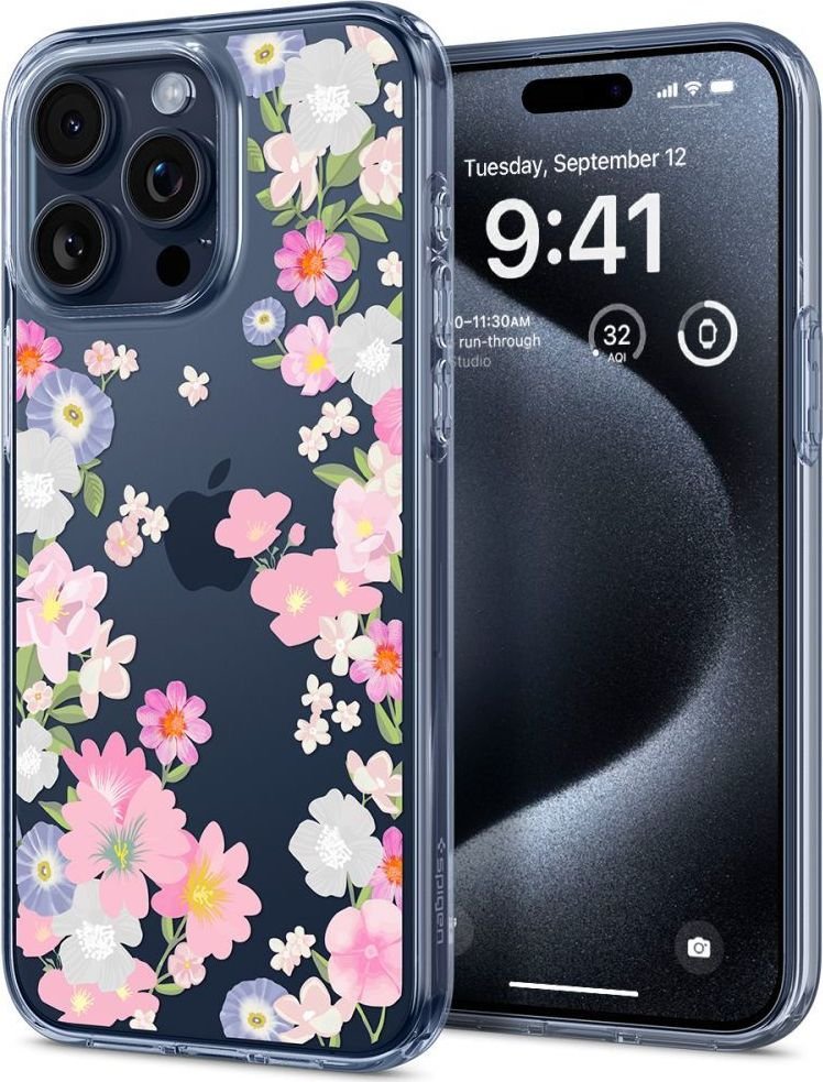

Чехол для телефона Spigen Liquid Crystal для iPhone 15 Pro Blossom