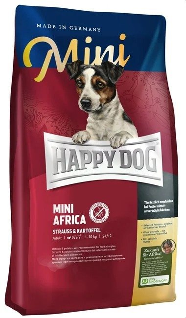 

Сухой корм для собак Happy Dog Mini Africa (c мясом страуса) 4 кг