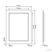  Roxen Зеркало Bliss 510035-60 60х80