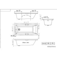 Ванна Triton Алекса 170x75