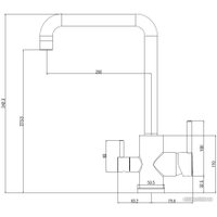 Смеситель Esko FW519Black