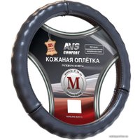 Оплетка на руль AVS GL-665M-B