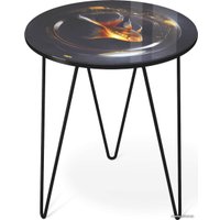 Журнальный столик Sheffilton SHT-CT27 (лунная ночь/черный муар)