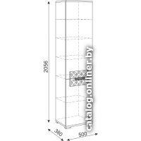 Шкаф-пенал Rinner Тиффани М12 (белый текстурный)