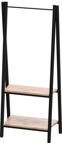 Стенка Millwood Сканди 5 64x40x170 (дуб табачный Craft/металл черный)