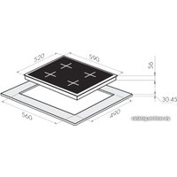 Варочная панель MAUNFELD MVI59.2FL-BK