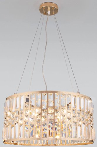 Подвесная люстра Евросвет Lory 10125/5 (золото-прозрачный хрусталь)