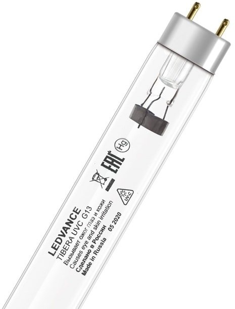 

Бактерицидная лампа Osram Tibera G13 30 Вт UVC RU 4058075499249