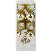 Елочная игрушка Miland Веселый праздник НУ-0465 (20 шт, 4 см, золото)