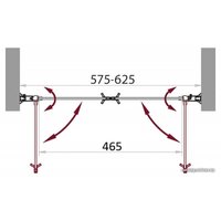 Душевая дверь BelBagno Sela-B-2-60-P-Cr (текстурное стекло)