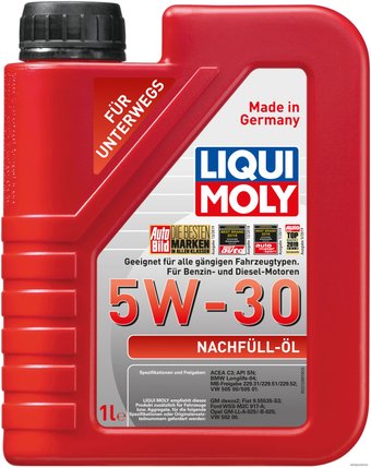 Моторное масло Liqui Moly Nachfull-Oil 5W-30 1л