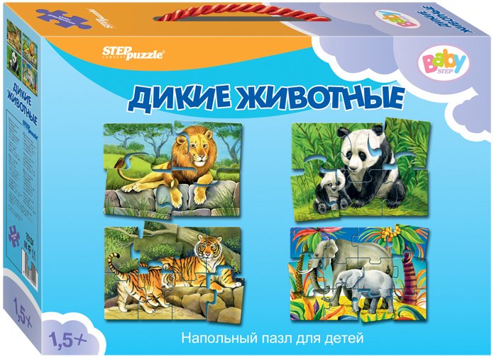 

Мозаика/пазл Step Puzzle Baby Step Дикие животные 70104