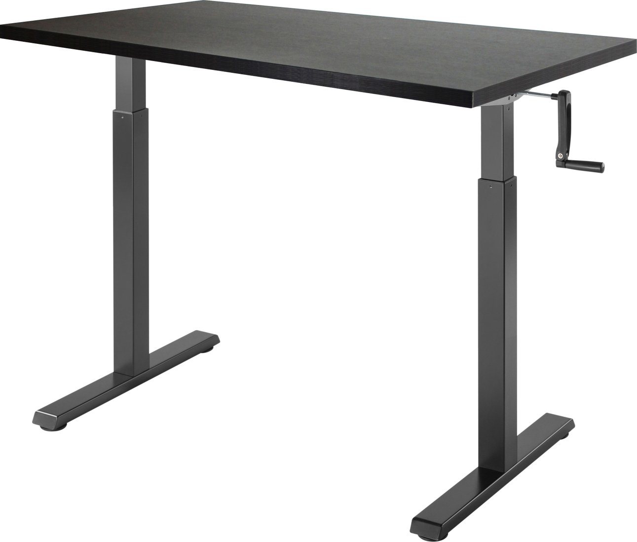 

Стол для работы стоя ErgoSmart Manual Desk Compact 1360x800x36 мм (дуб мореный/черный)