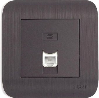 Розетка телефонная Luxar Deco RJ-11 10.048.02 (венге)