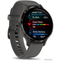 Умные часы Garmin Venu 3S (серая галька, с силиконовым ремешком)