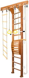 Wooden ladder Maxi Wall (3 м, ореховый/белый)