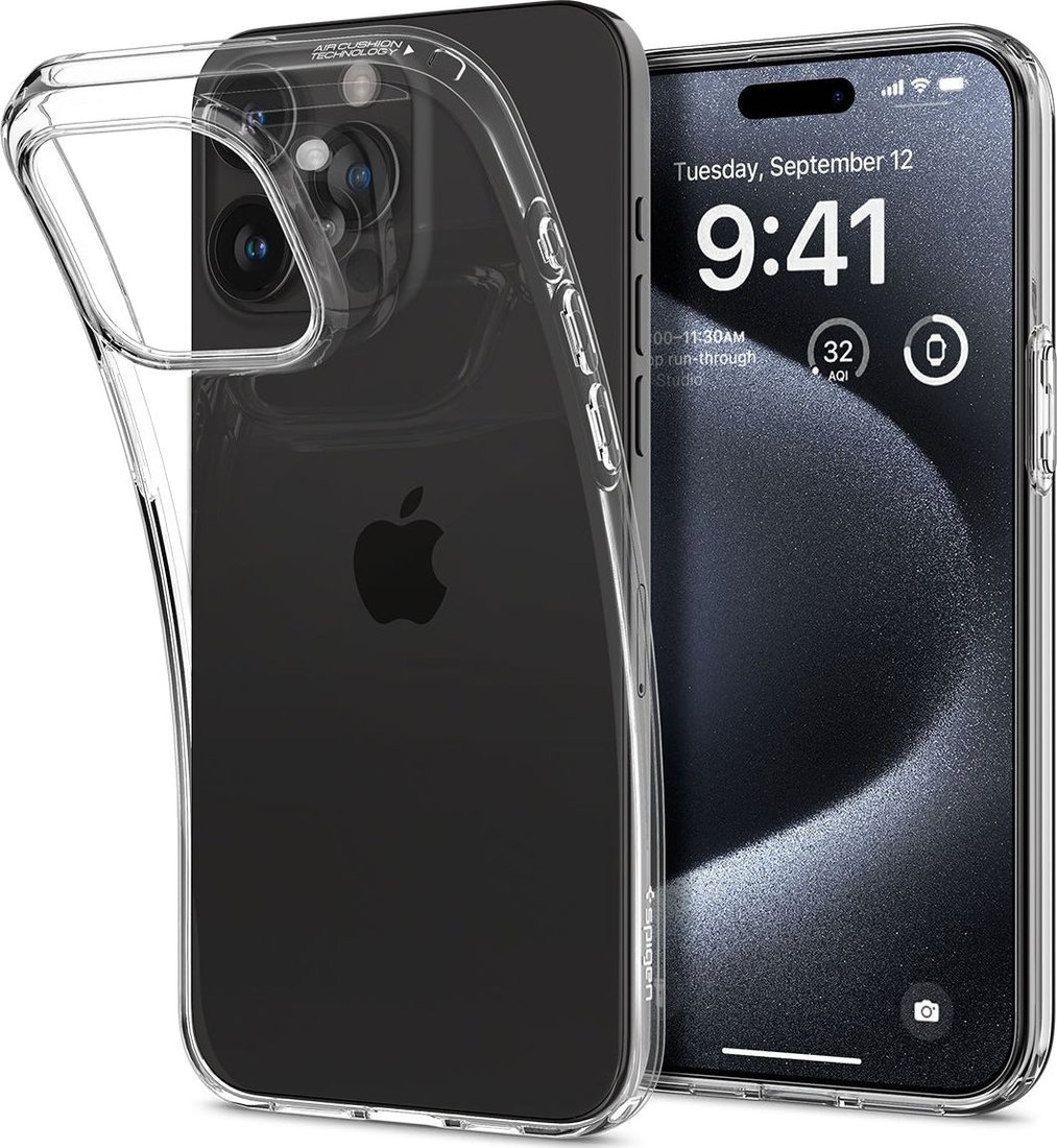 

Чехол для телефона Spigen Liquid Crystal для iPhone 15 Pro ACS06699 (прозрачный)