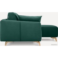 Угловой диван Divan Льери Мини Velvet Emerald 240323 (зеленый)