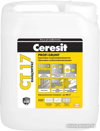 Акриловая грунтовка Ceresit CT 17 Profi Grunt 10 л