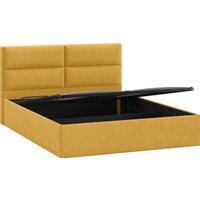 Кровать Трия Глосс универсальная с ПМ тип 1 140x200 (микровелюр Wellmart Yellow)