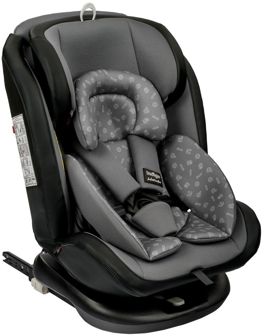 

Детское автокресло Indigo Advanced Isofix (серый/черный)