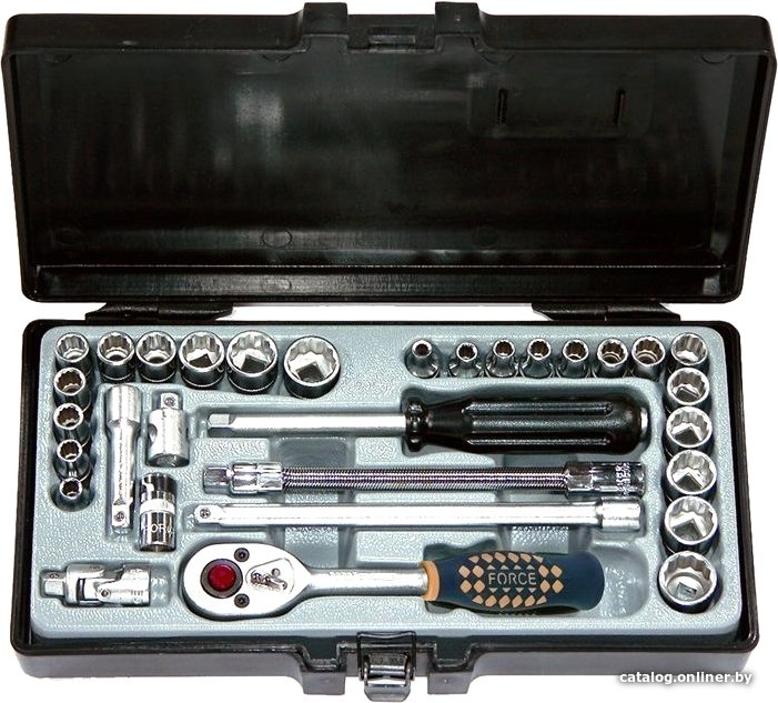 Набор трещотка с головками Force 2312 (31 предмет)