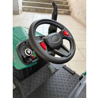 Электротрактор Baby Driver Трактор John Deere с эл. прицепом, лопатой R444 (зеленый)